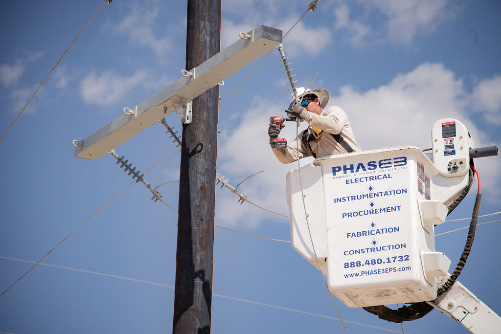 Electrical pole installation