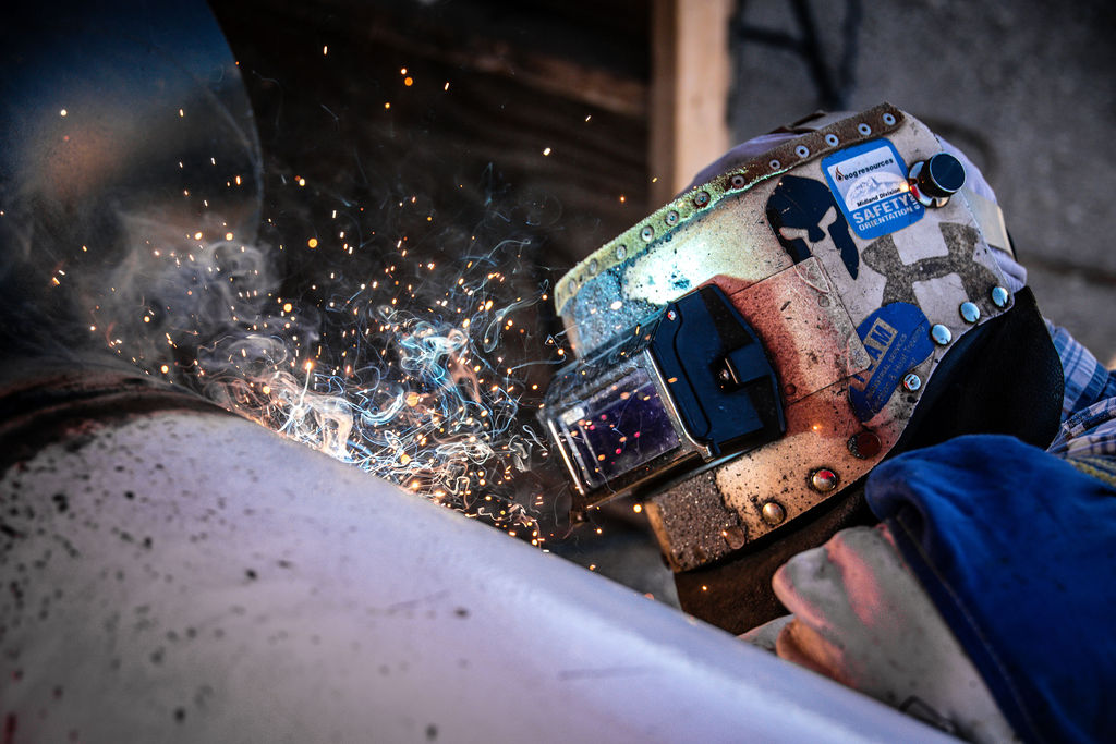 Phase 3 crew member welding