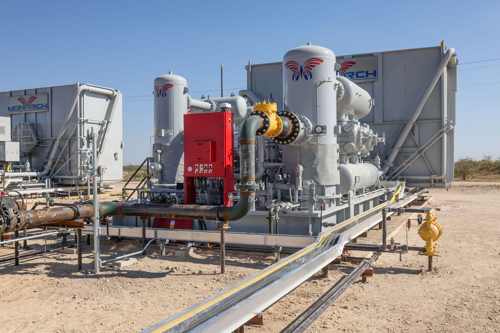 Gas lift compressor in the field
