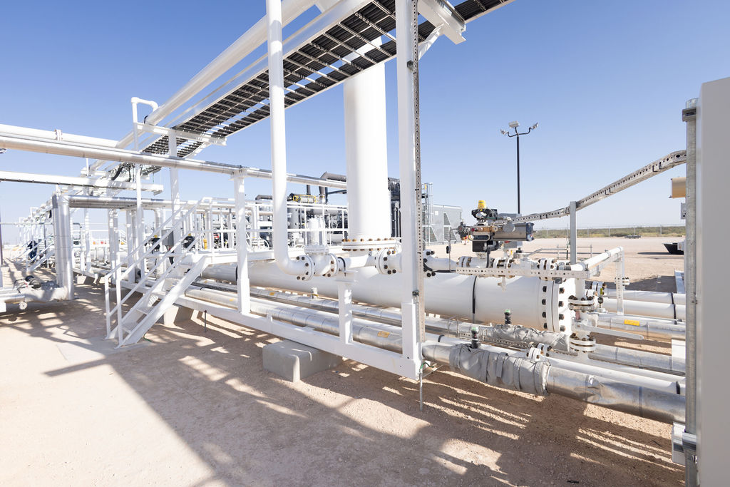 Pipes in an oil and gas facility