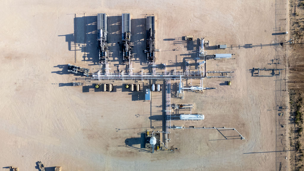 Gas convertor plant on Midwest Texas