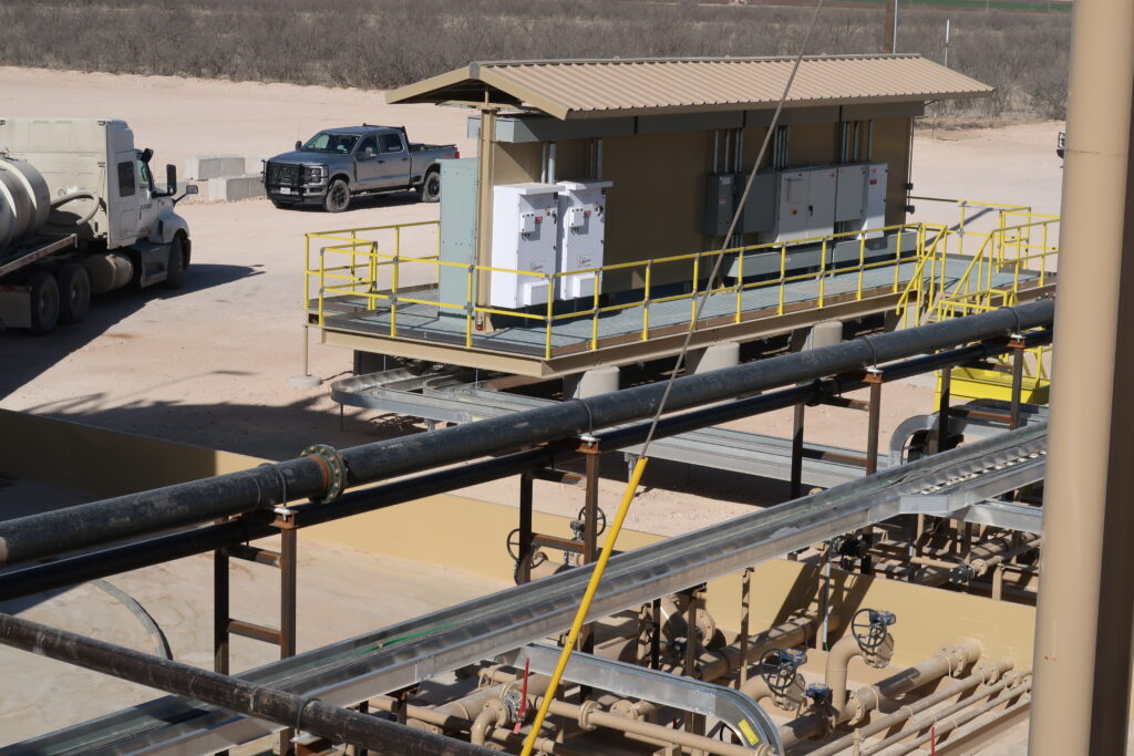 Switch rack next to Phase 3 truck