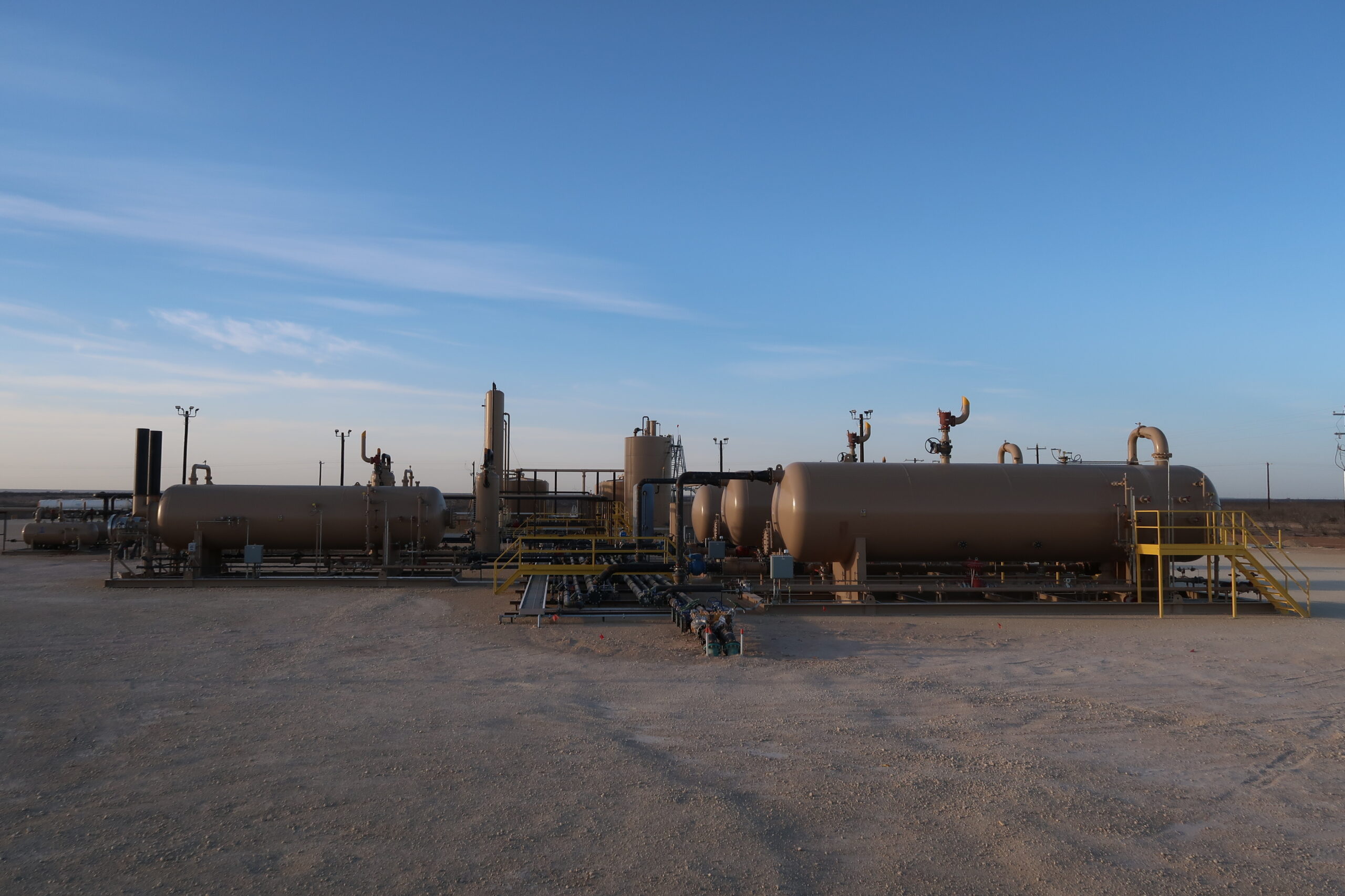 central gas compression facility in west texas