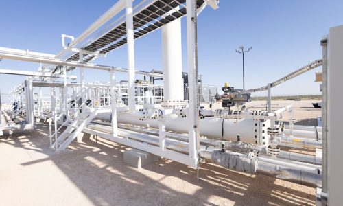 Pipes in an oil and gas facility